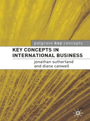 cover image of Key Concepts in International Business